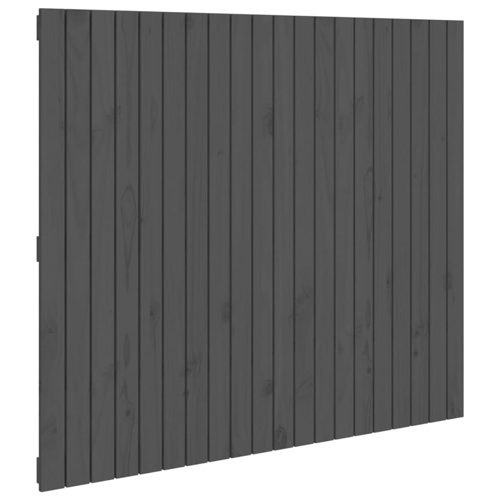 vidaXL Cabecero de cama de pared madera maciza de pino 127,5x3x110 cm