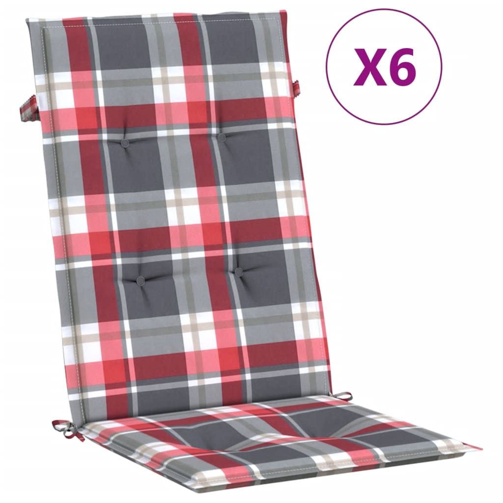 Vidaxl Cojín Silla de Jardín Respaldo Alto Tela 120x50x3cm