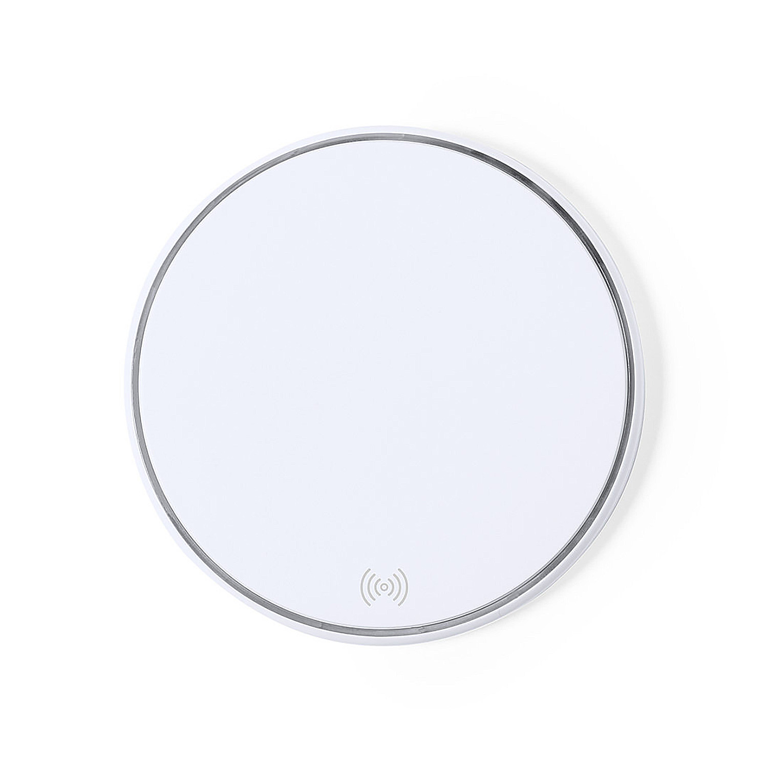 DAM Cargador Inalámbrico 15W carga rápida 10x1x10 Cm. Color: Blanco