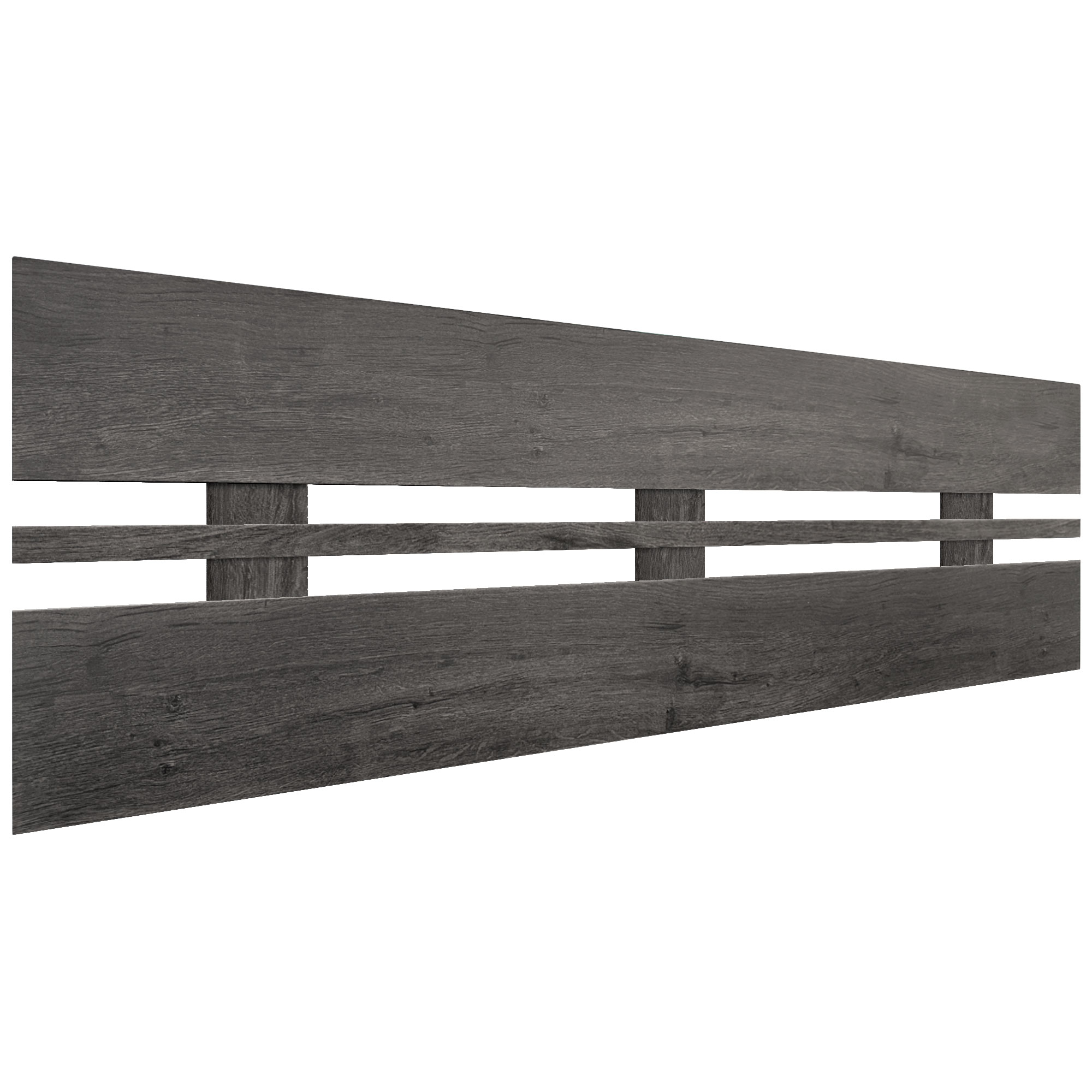 DHOME Cabecero de Madera reciclada DM Horizontal Ancho Cama Palets Herrajes incluidos Listo para colgar