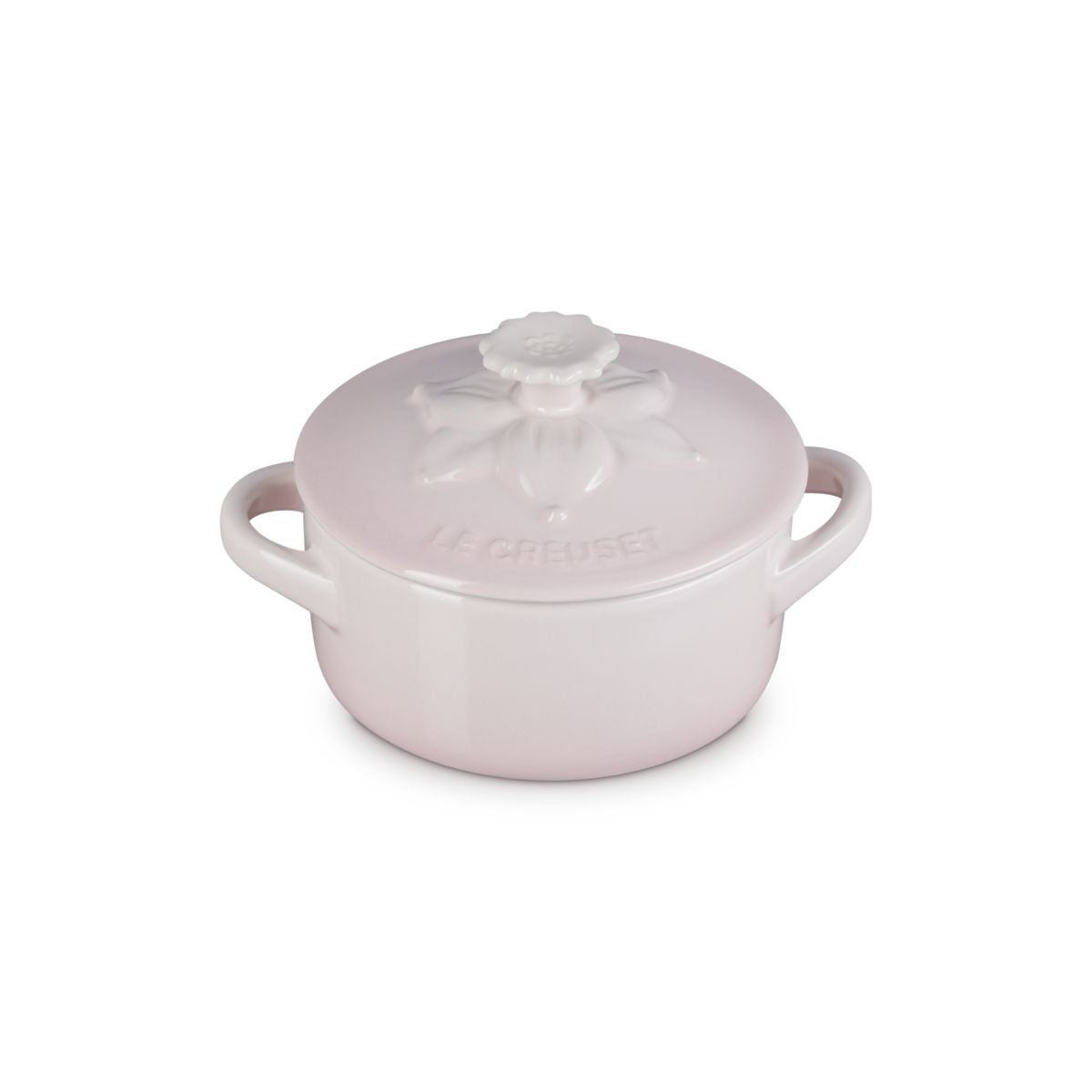 Mini Cocotte de Cerámica Jardín de Le Creuset - Diseño Floral en Relieve, Ideal para Horno, Microondas y Mesa, 250 ml