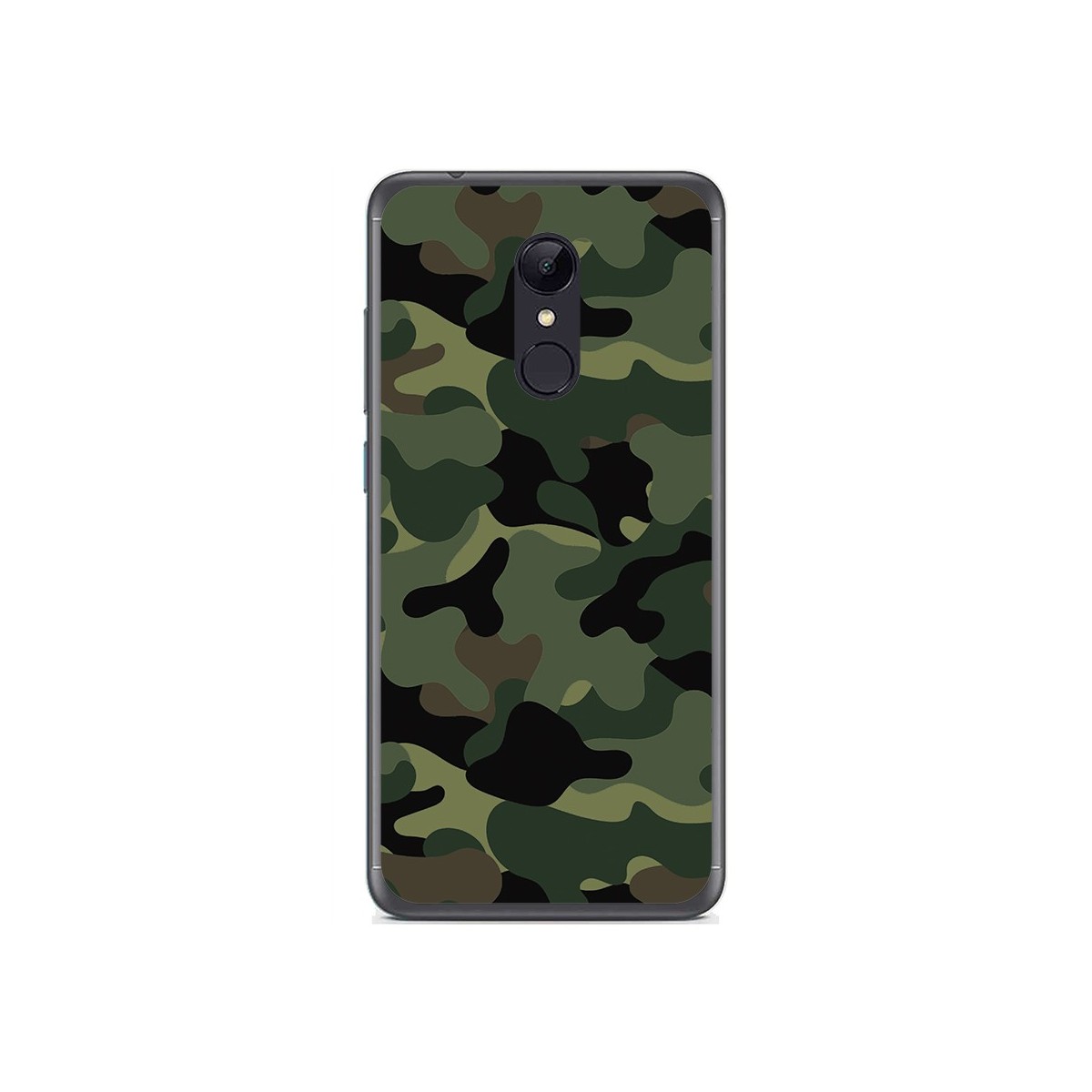 Tumundosmartphone Funda Gel Tpu para Xiaomi Redmi 5 Plus Diseño Camuflaje Dibujos