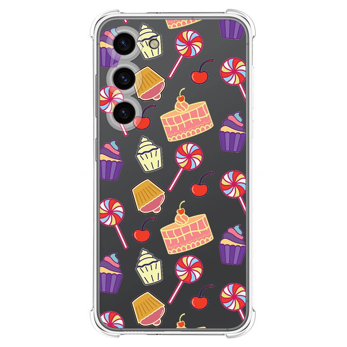 Funda Silicona Antigolpes para Samsung Galaxy S23 5G diseño Dulces 01 Dibujos