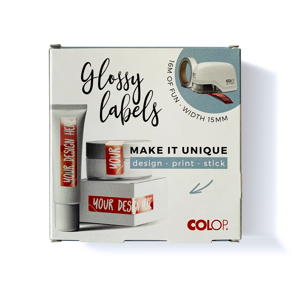 Colop Cinta Resistente Al Agua Adhesiva Brillante - Hazlo Único! Diseña, Imprime, Utiliza
