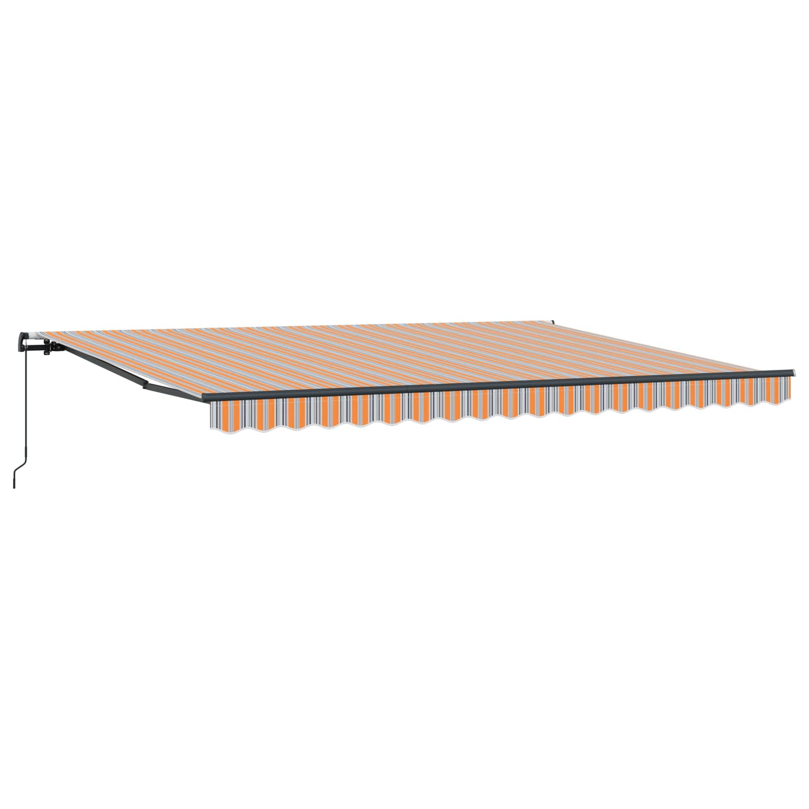 vidaXL Toldo Retráctil Poliéster y Acero 450 x 350 cm Multicolor