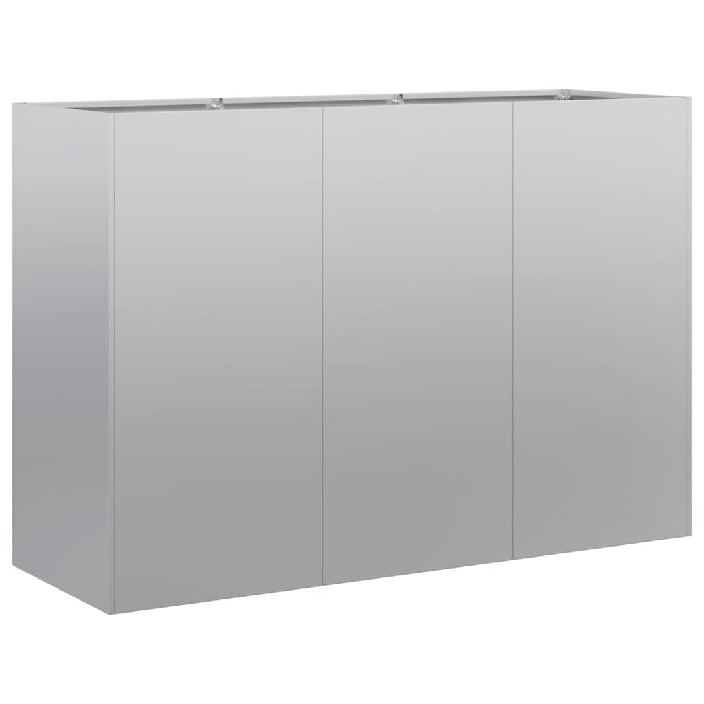 vidaXL Jardinera 120x40x80 cm de acero galvanizado