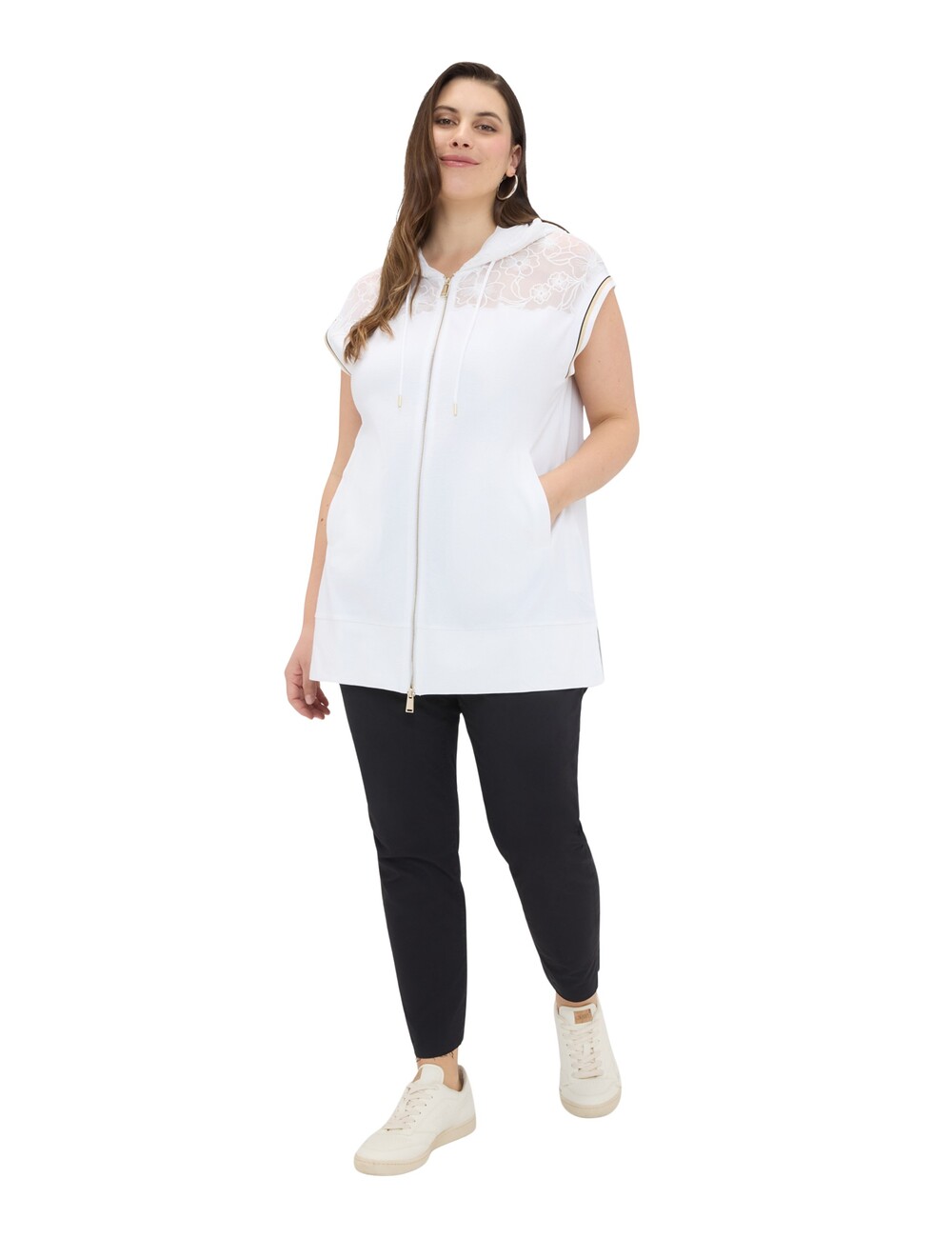 Fiorella Rubino - Sudadera chaleco con capucha