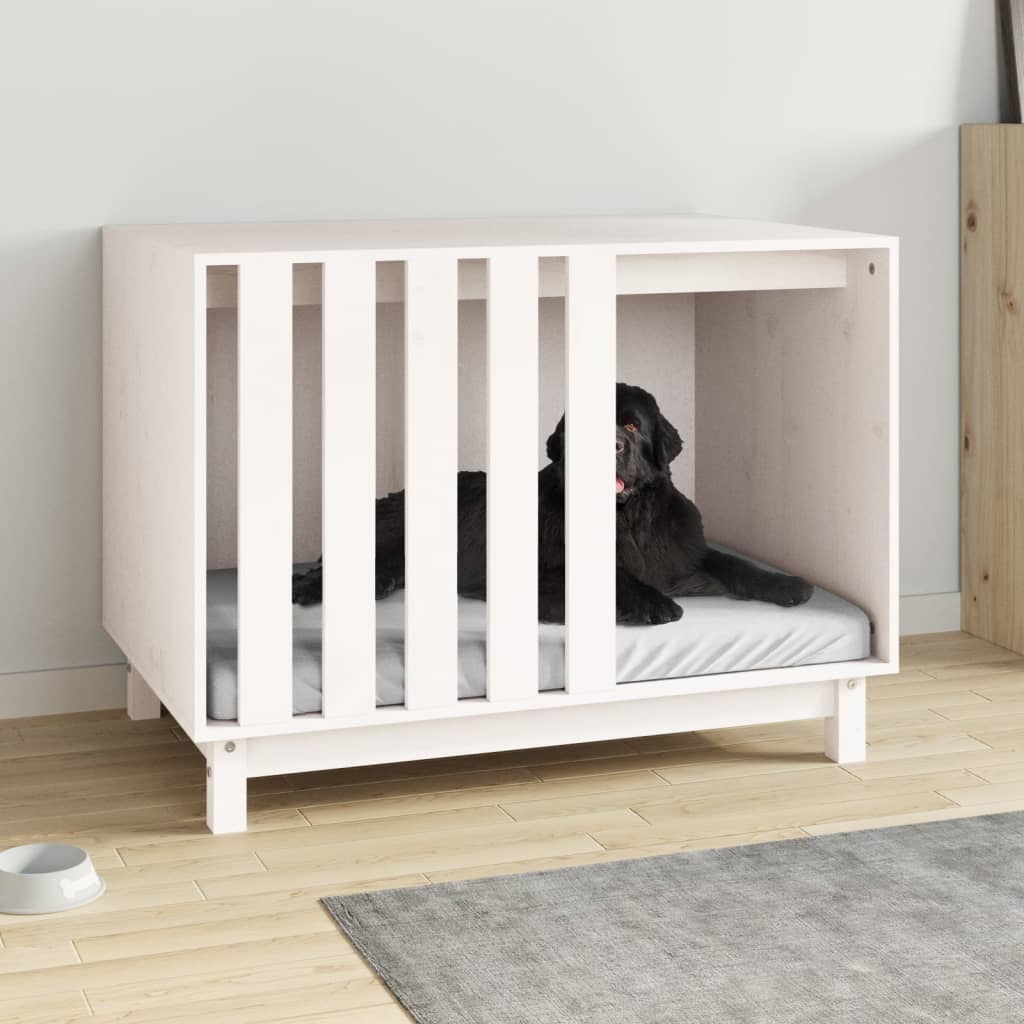 vidaXL Caseta para Perros Casa Hogar Animal Doméstico Color Natural,  Blanco, y mas