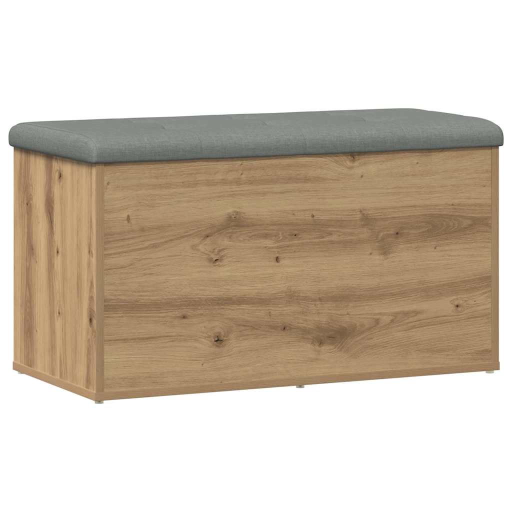 vidaXL Banco de almacenaje  82x42x45 cm madera de ingeniería