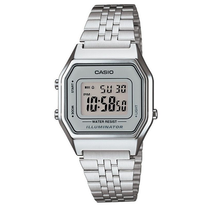 Casio LA680WA-7DF Reloj Digital Vintage, Diseño Retro Elegante, Cronómetro y Resistencia al Agua