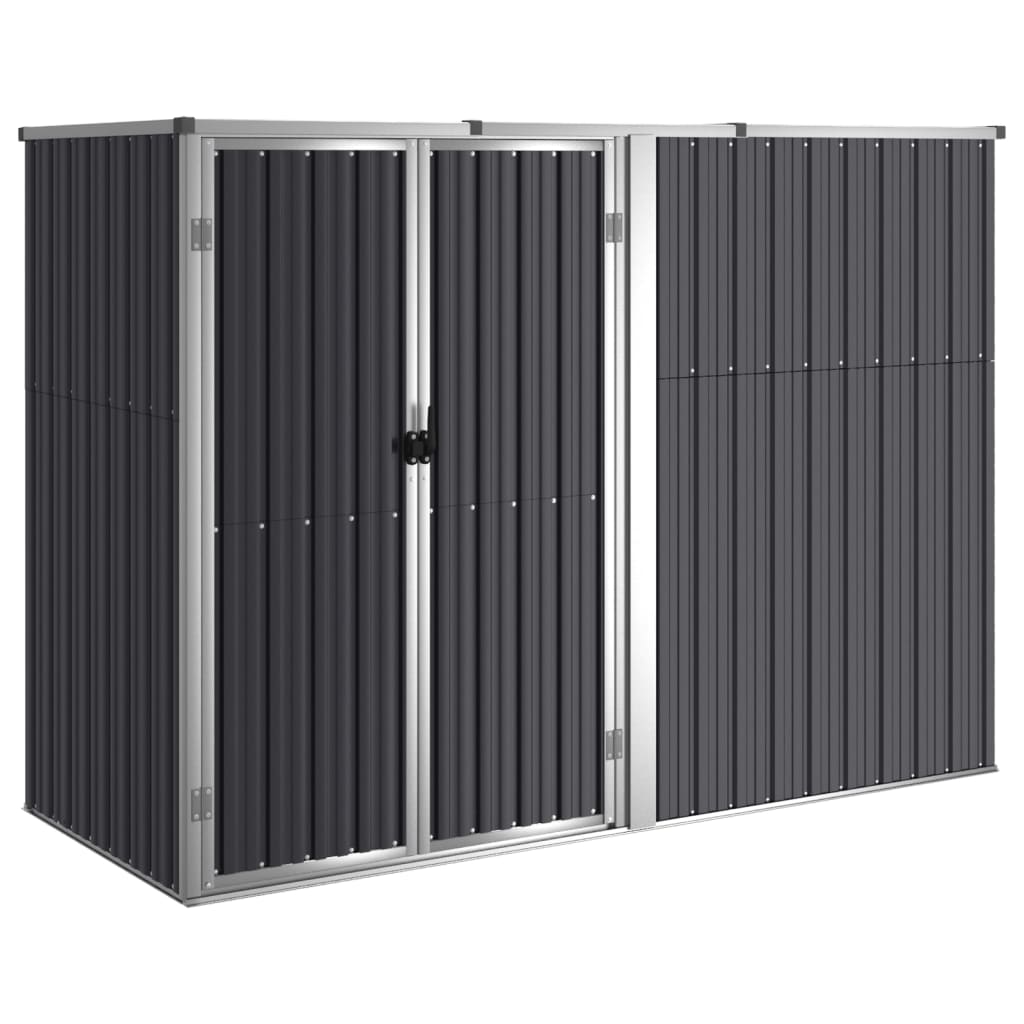 vidaXL Cobertizo Herramienta Acero Galvanizado Cubierta Exterior Color Antracita,  Gris,  Marrón y mas