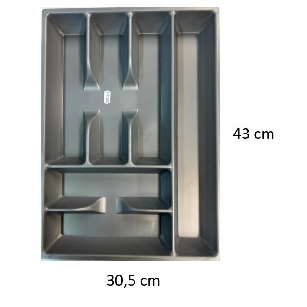 CUBERTERO DE PVC EN COLOR GRIS PARA CAJON MODELO COMBI