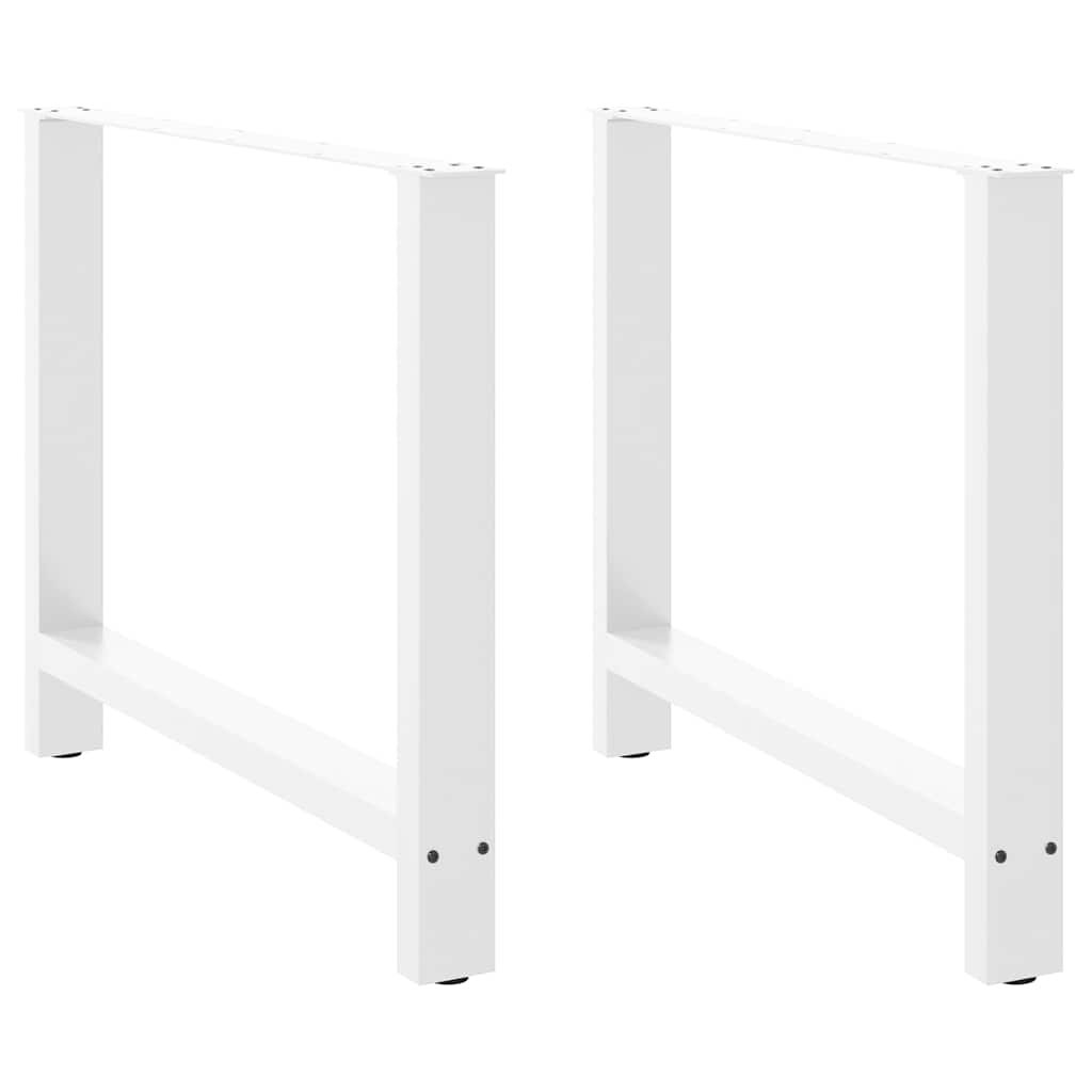 vidaXL Patas para mesa de comedor (2 unidades, 90 x 72-73 cm, acero)