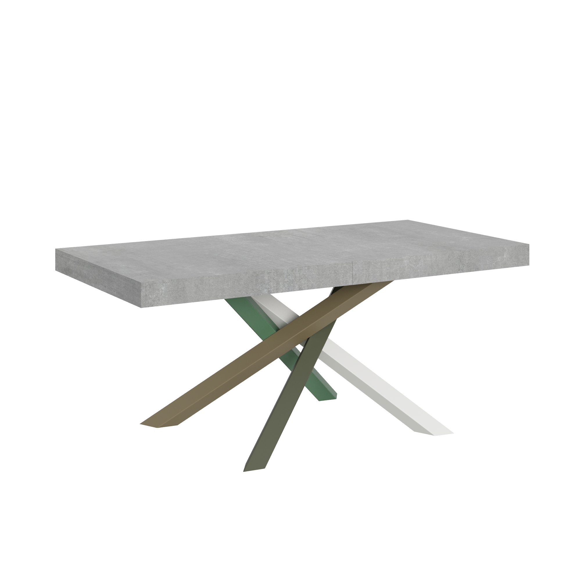 Mesa extensible 90x180/284 cm Volantis Estructura de cemento 4/A - Itamoby
