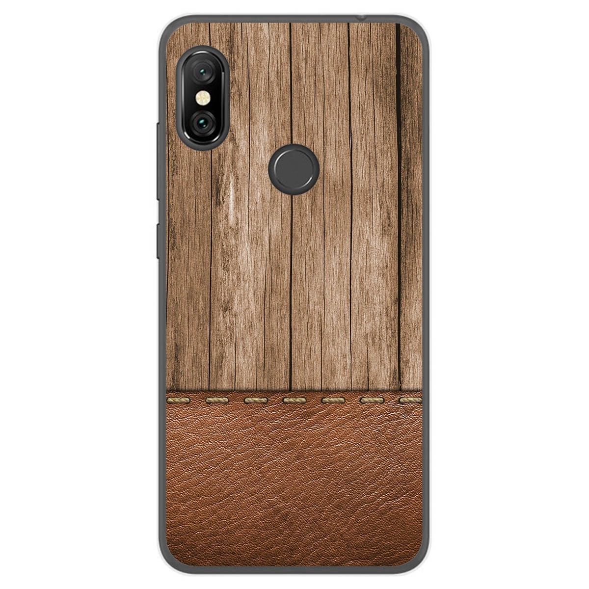 Tumundosmartphone Funda Gel Tpu para Xiaomi Redmi Note 6 Pro diseño Madera 09 Dibujos