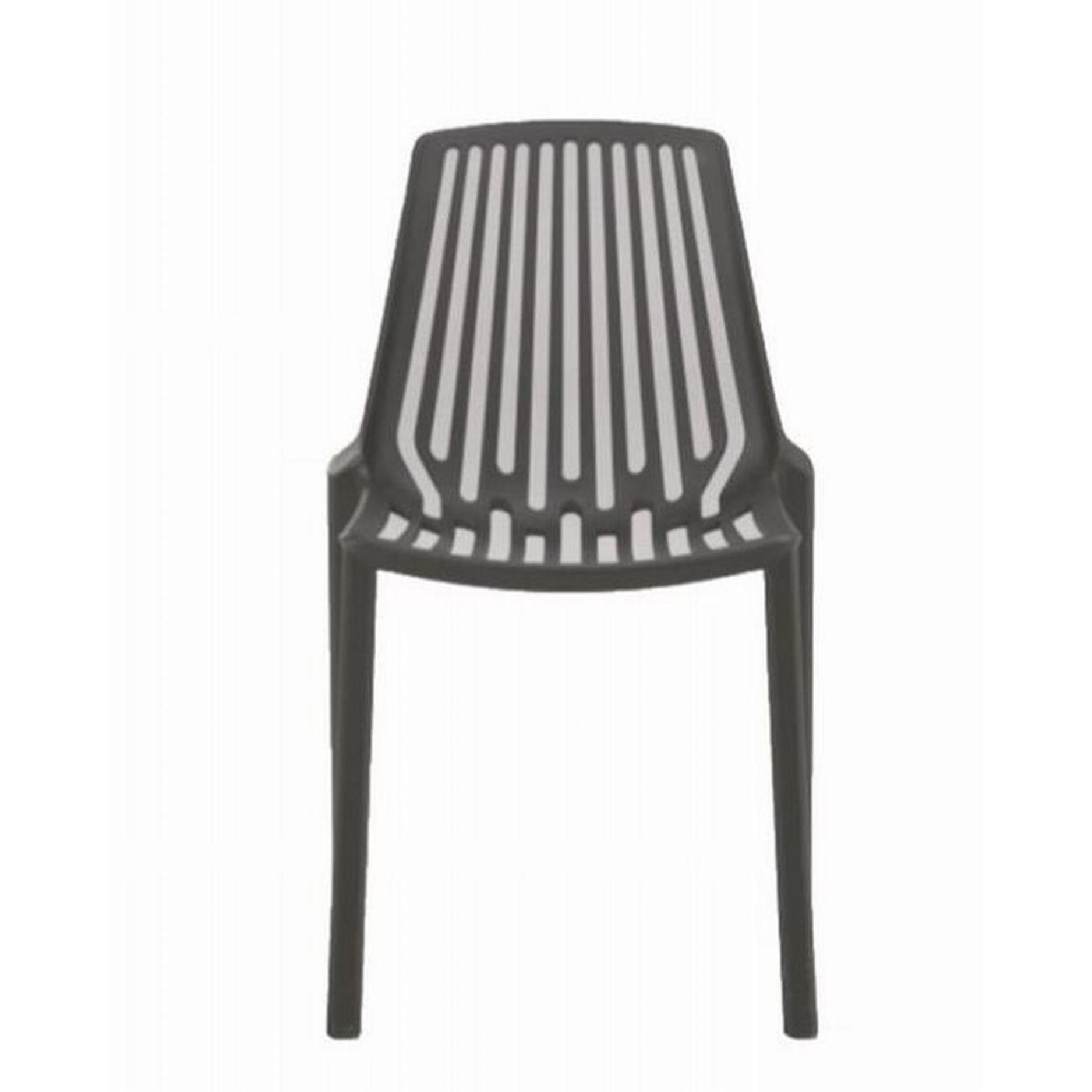 Gerimport Set 4 Sillas Diseño Eventos Negra Vega Kendall 79.5 X 55 X 44 Cm Polipropileno