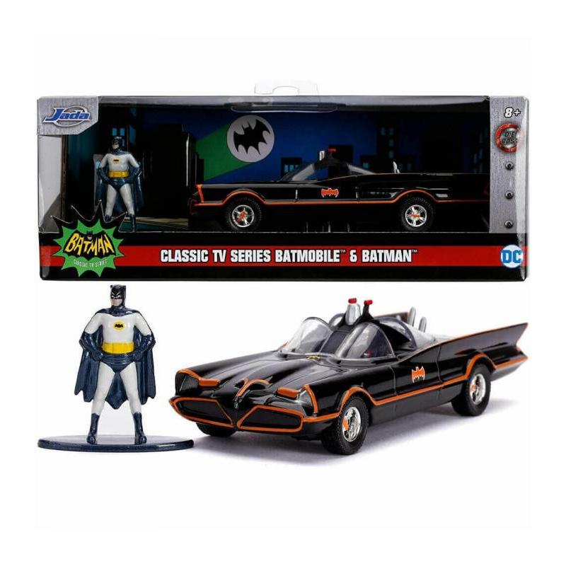 COCHE BATMAN METAL 1:33 CLASICO 66 + FIGURA DE SIMBA