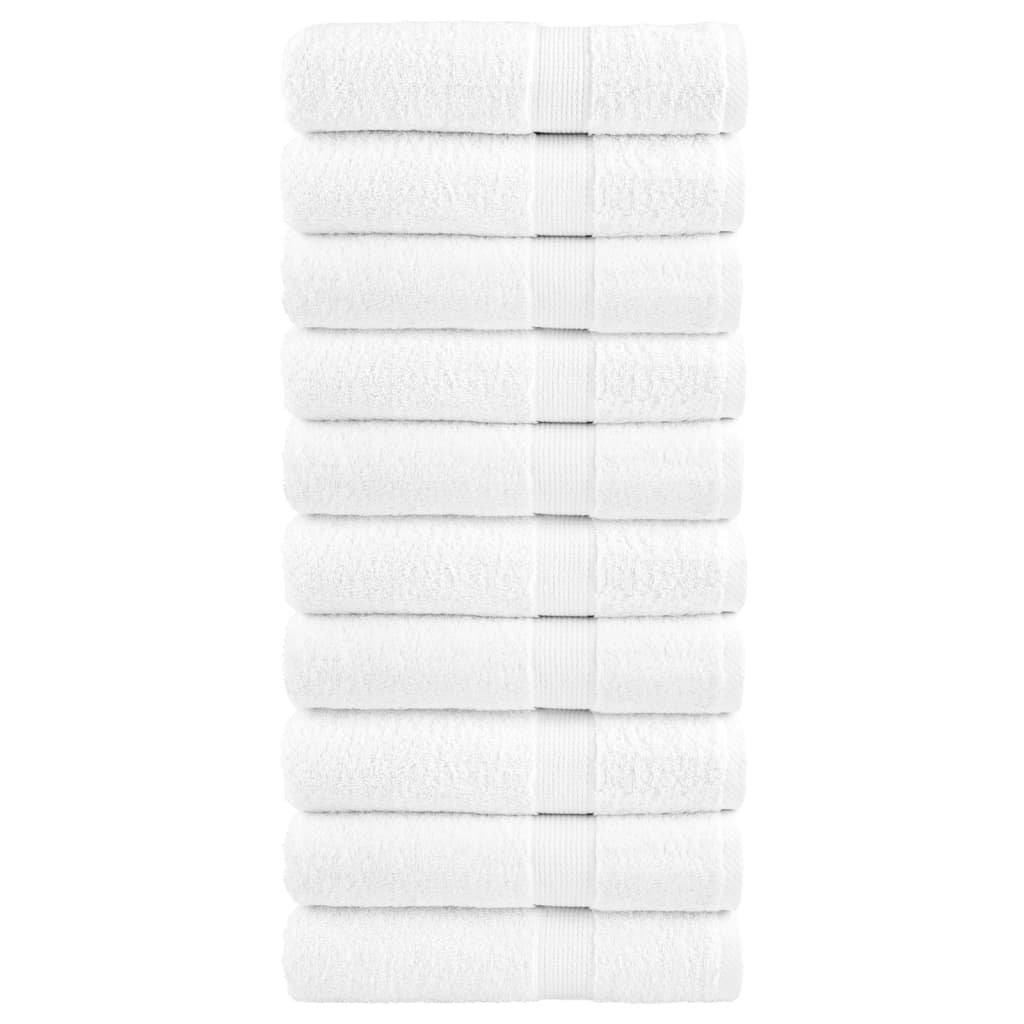 vidaXL Toallas de ducha 10 uds 100% algodón 70x140 cm 600 gsm Color Dorado,  Antracita,  Blanco y mas