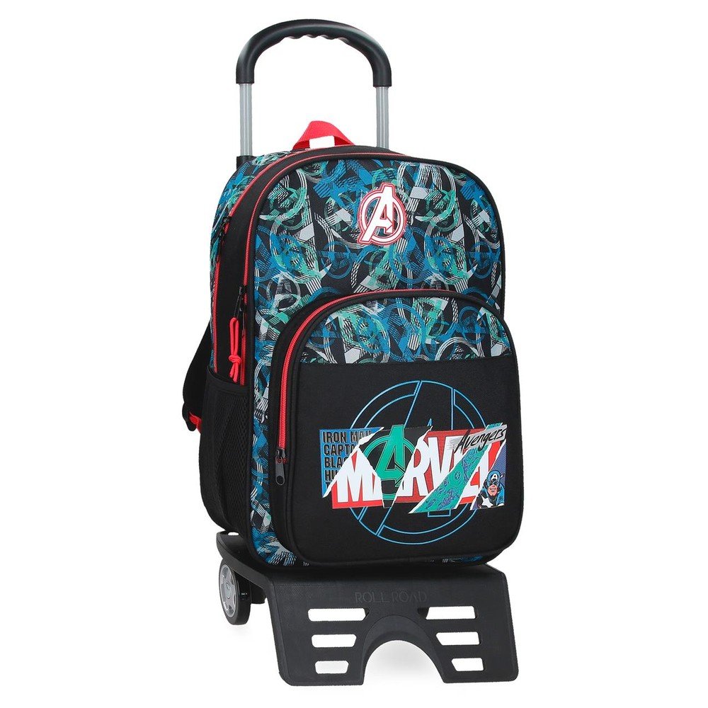 JOUMMA MOCHILA ESCOLAR 40CM DOBLE MARVEL SHIELD CON CARRO 620004 MARVEL SHIELD 13x30x40 Cms.