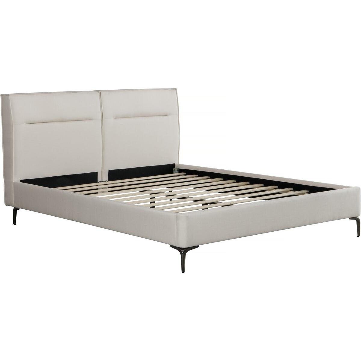Habitat y Jardin - Cama doble de tela de diseño  - 140 x 190 cm - Beis
