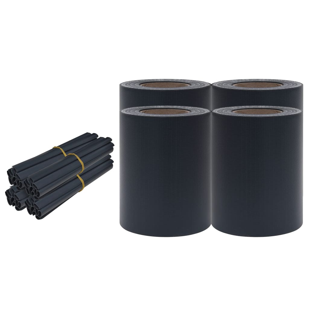 Vidaxl Paneles de Privacidad 4 Uds PVC 35x0,19 M Color Estampado de Hojas