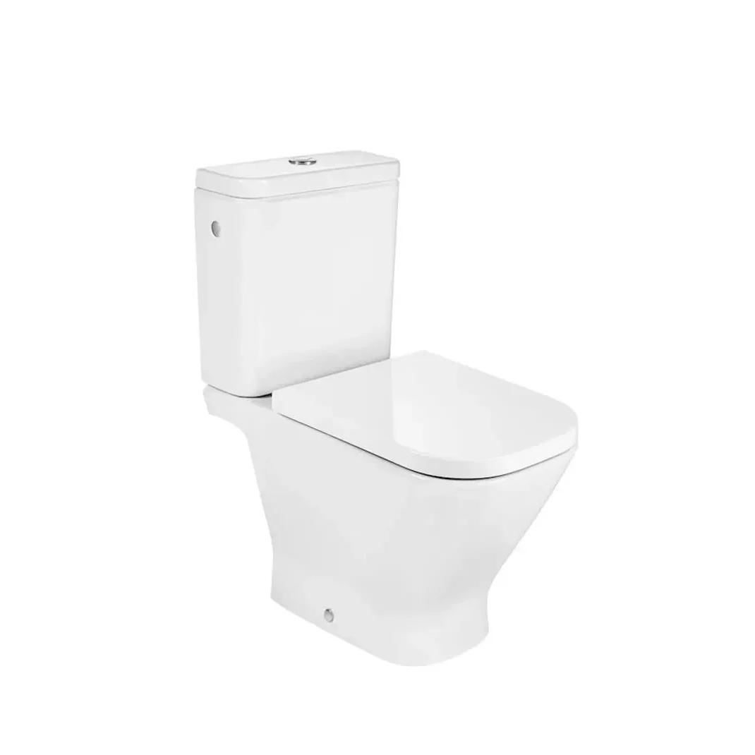 Roca Rimless The Gap SQUARE Conjunto de inodoro completo con cisterna tapa y asiento