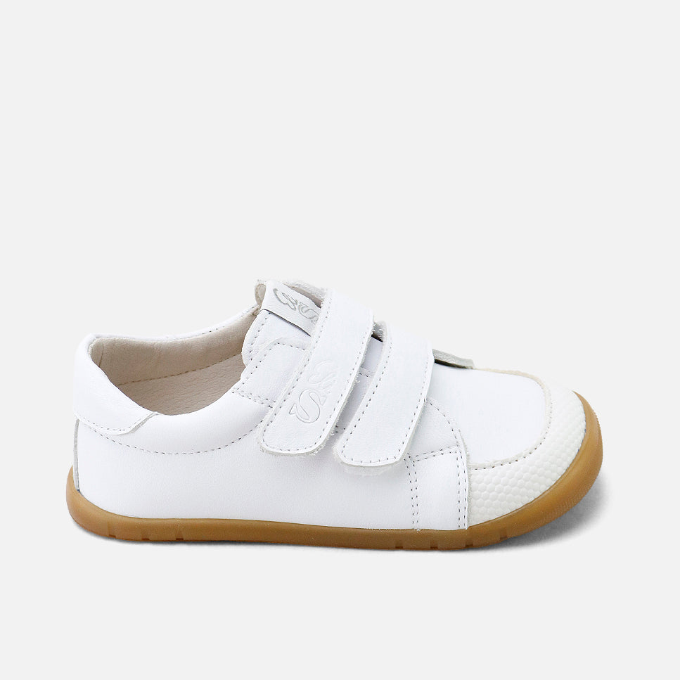 Deportivos barefoot doble cierre blanco piso caramelo Elisoft | Eli 1957