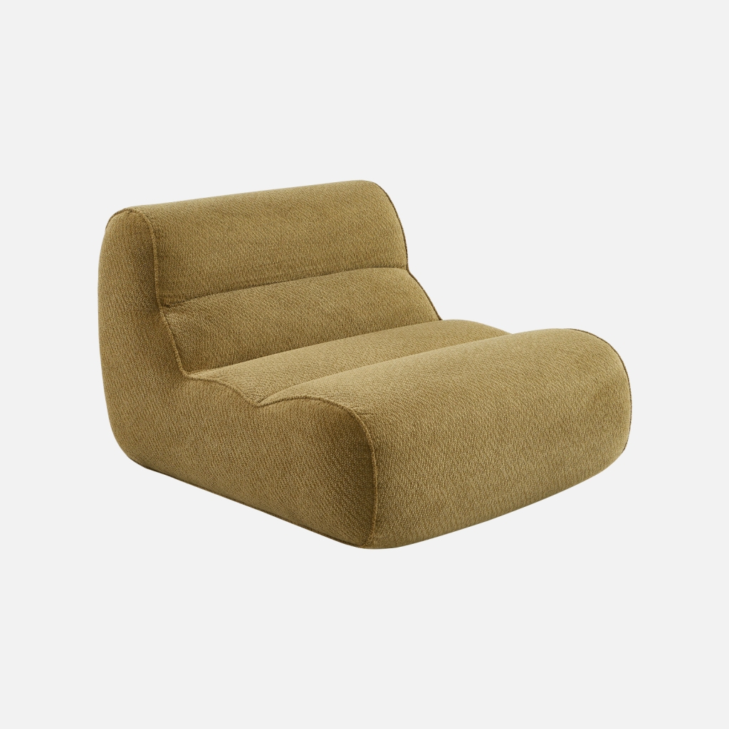 sweeek - Sillón de tela chenilla , Dario , 95x108x66