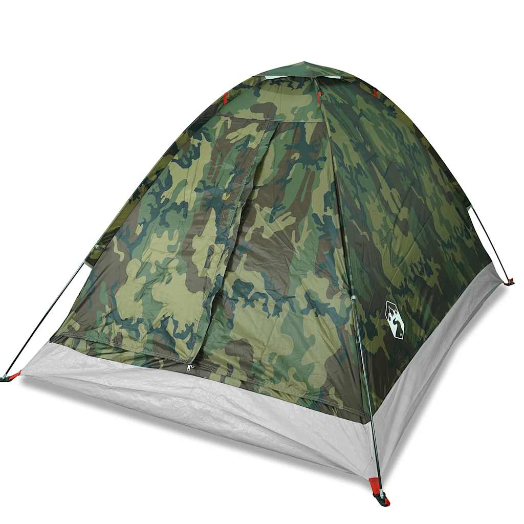 vidaXL Tienda de campaña iglú para 4 personas impermeable camuflaje