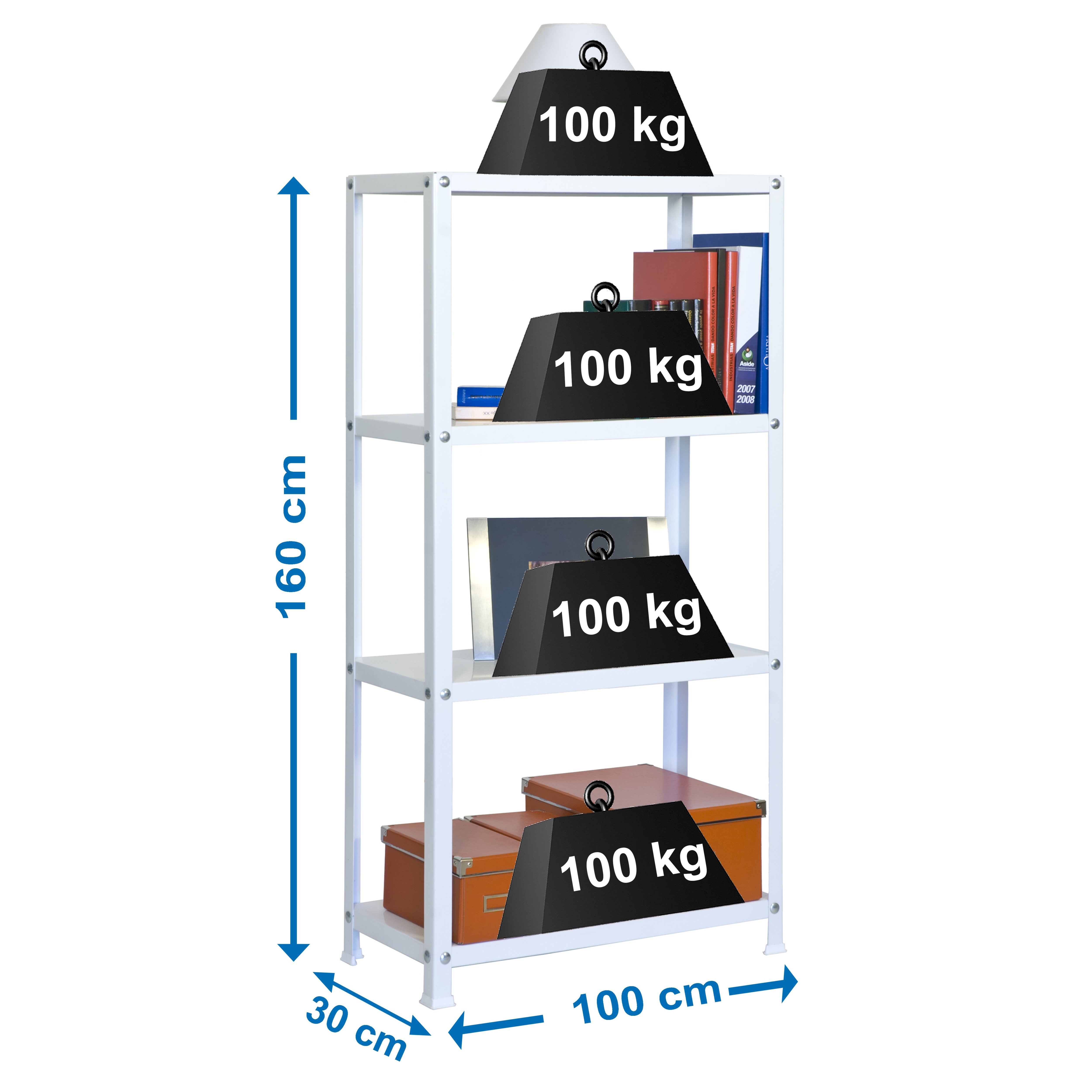 Estantería SIMONRACK Simonhome classic plus 4/300 blanco/blanco