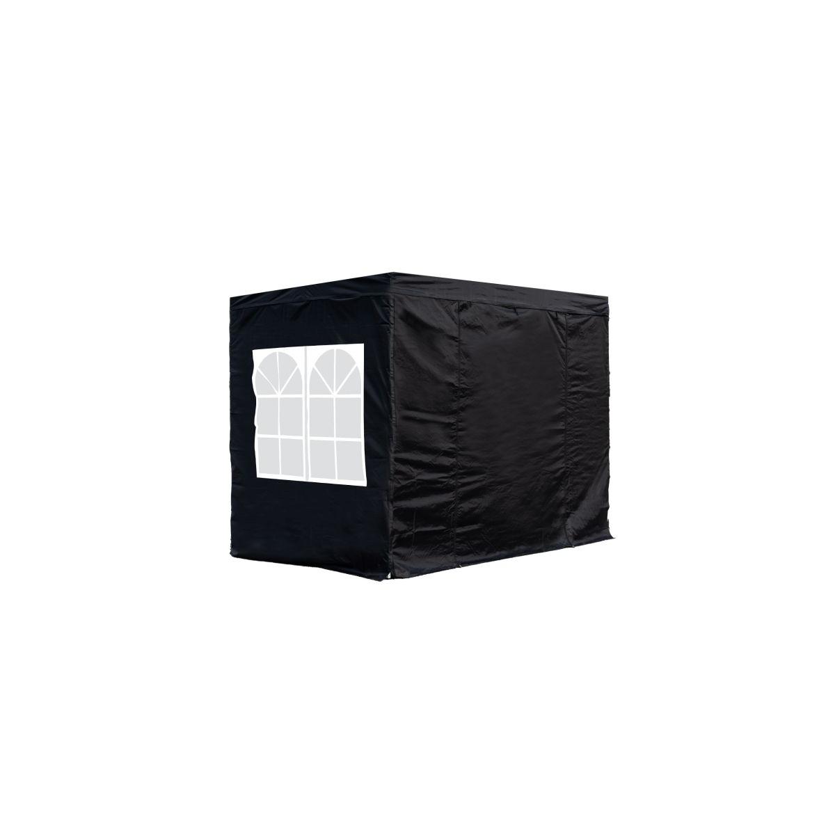 Regalos Miguel - Packs Laterales Carpas Plegables - Pack 4 Laterales para Carpas 3x2 Master 2L1V1P - Negro
