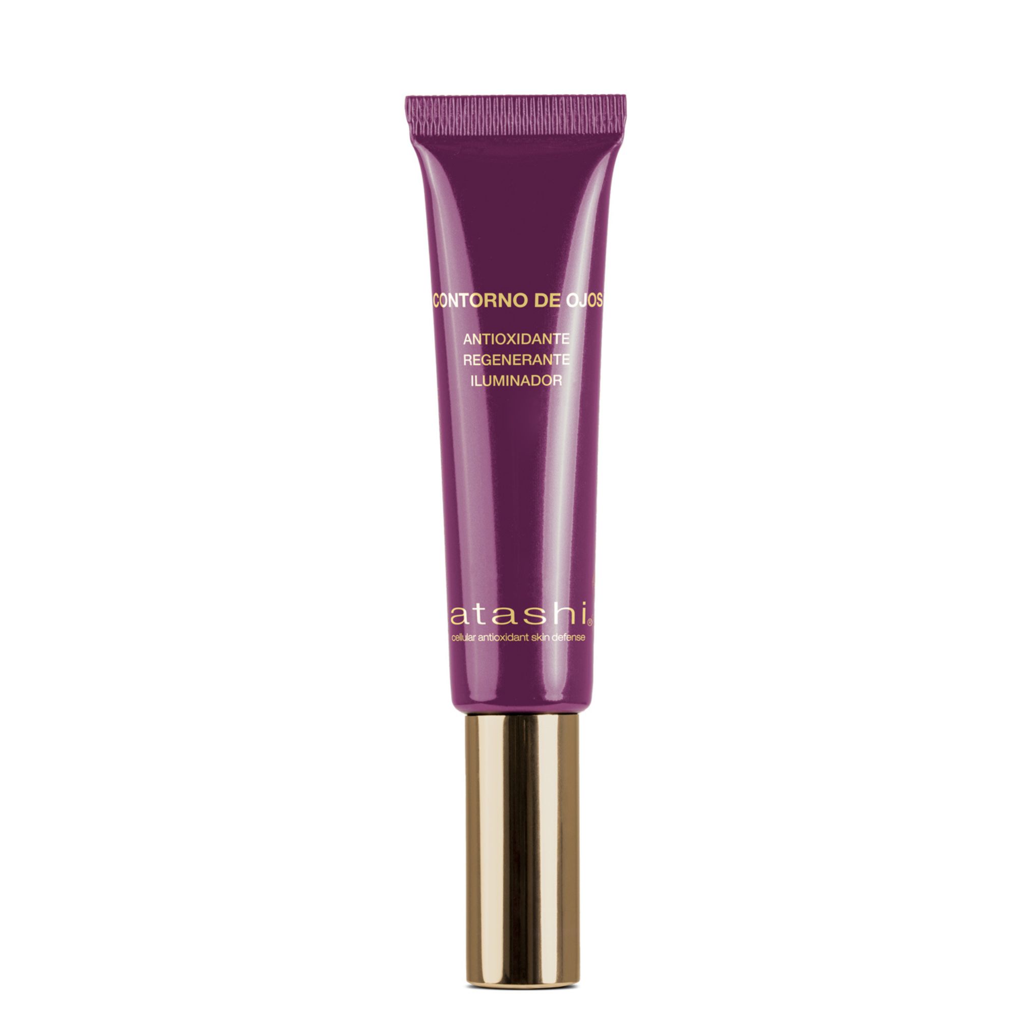 Atashi Antioxidante - Contorno De Ojos Iluminador Regenerante | Reduce Líneas De Expresión, Bolsas Y Ojeras | Con Haloxyl, Vitaminas C, E Y Coq10 | Todo Tipo De Piel |15ml
