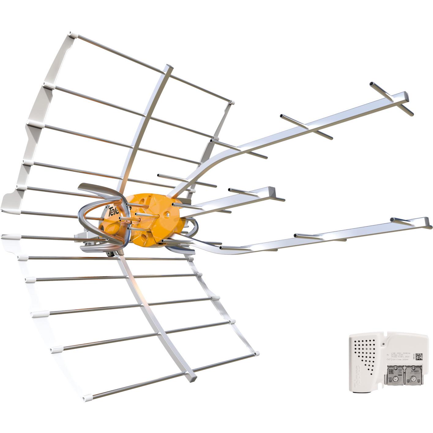 Televes Antena TV TDT Uhf Ellipse C21-c48 38db con Alimentador Lte700 Individual