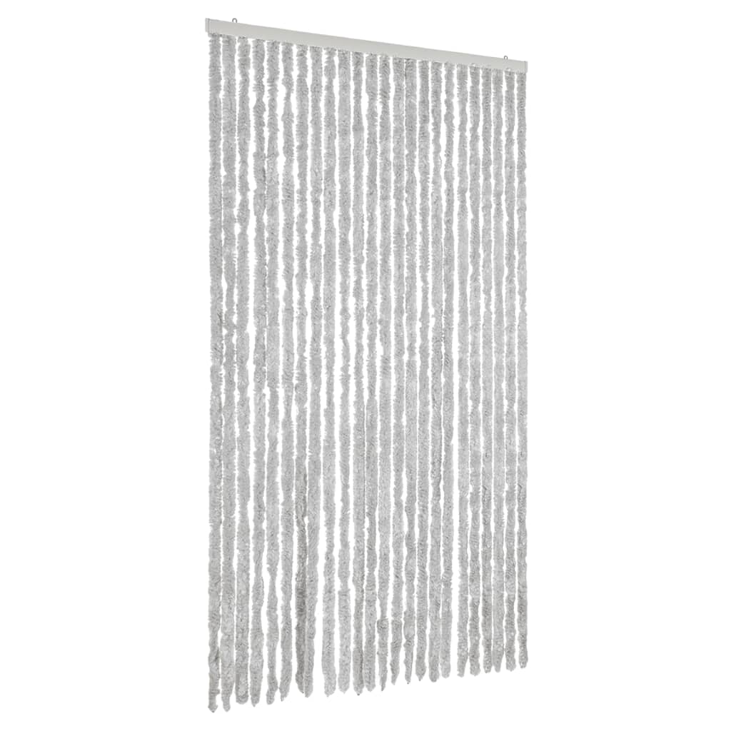 vidaXL Cortina Antimoscas Persiana Protección Chenilla 100x220 cm Color Beige,  beige and dark brown,  Gris y mas