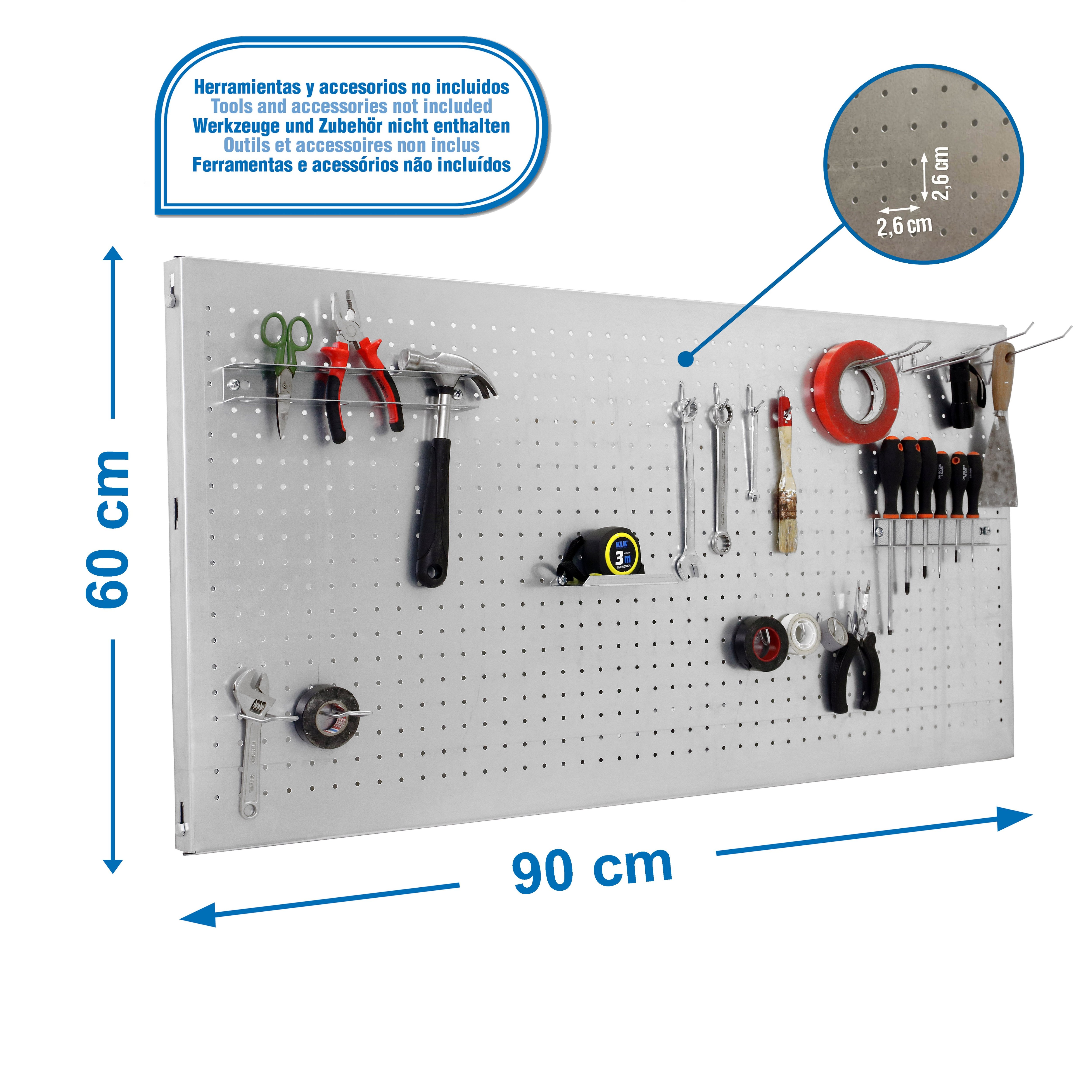 Estantería SIMONRACK Panelclick 900x600 galva + 14 hook + 3 acce