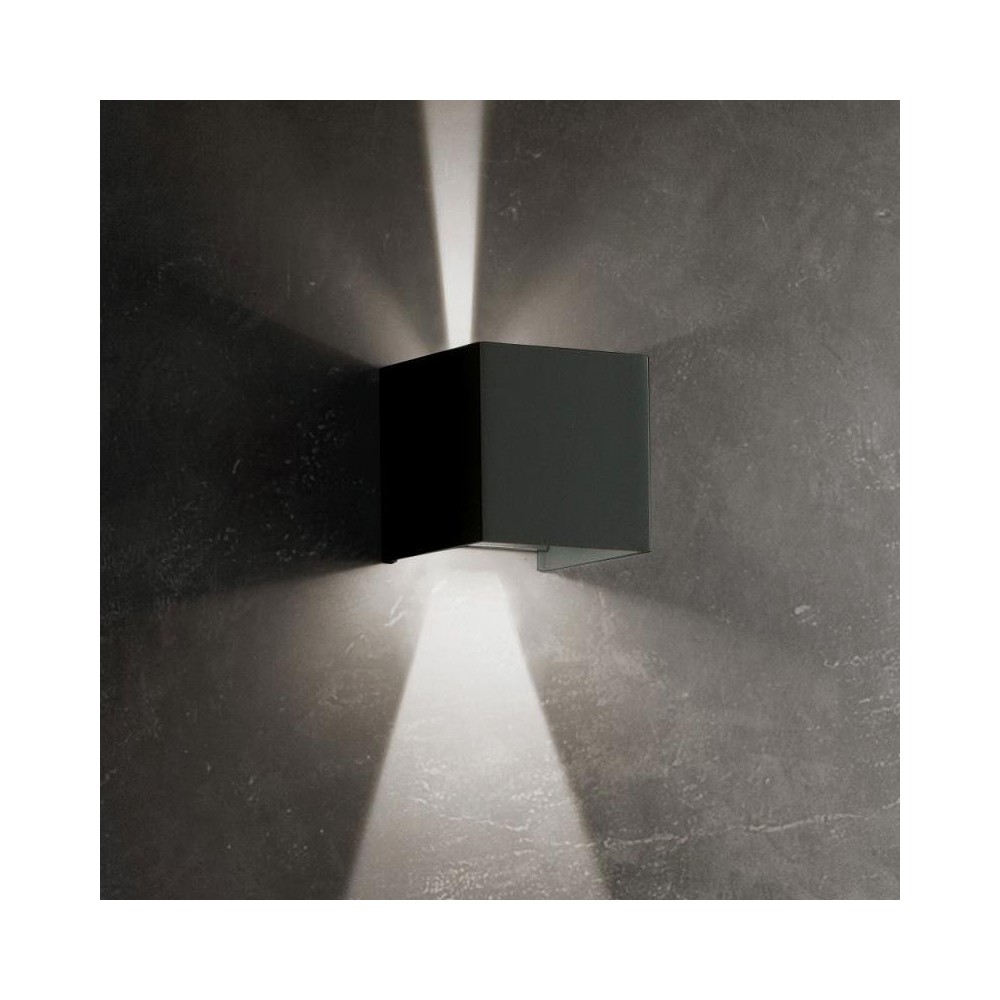 Aplique LED Cubetto IP54 6,5W con aletas orientables Blanco - ZAFFERANO