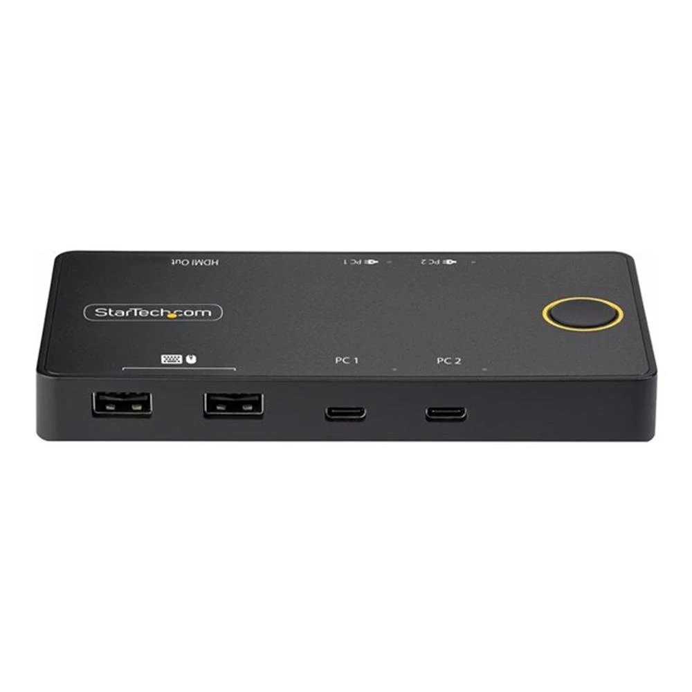 HUB Switch puertos 1 x HDMI StarTech C2-H46-UC2-PD-KVM  | 2 x USB-C (conmutación KVM entre dos equipos USB-C), Negro