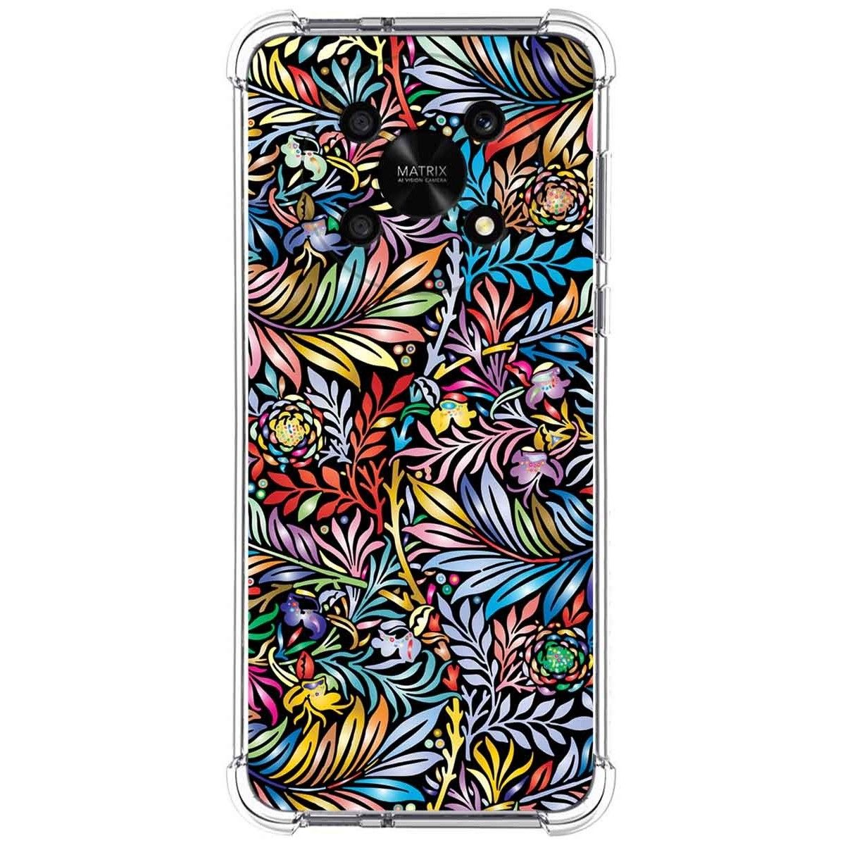Funda Silicona Antigolpes para Honor Magic 4 Lite diseño Flores 04 Dibujos