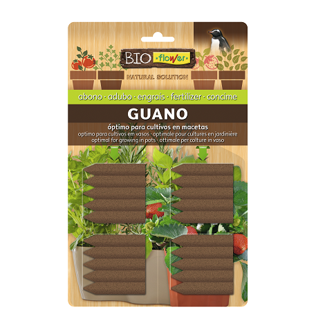 FLOWER Abono Clavos Guano 20 uds