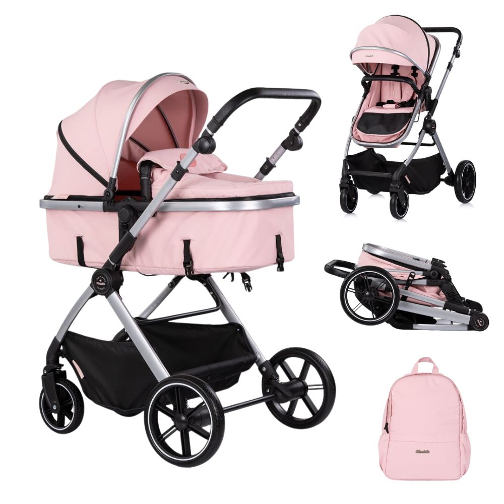 Carrito de Bebé Dúo Convertible PEARL Chipolino 2 en 1 con Capazo y Silla de Paseo hasta 22 kg