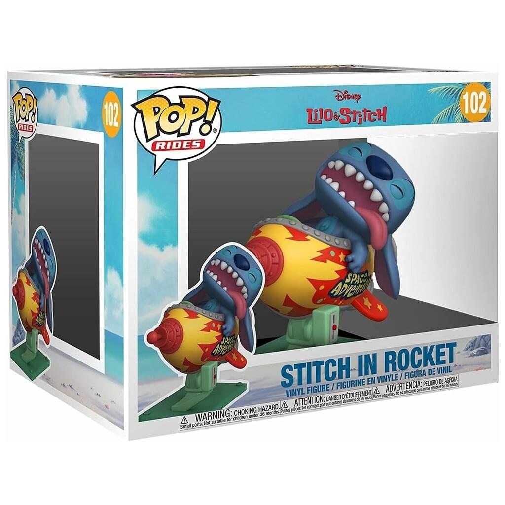Funko Pop Rides Disney Lilo y Stitch Figura Stitch en Cohete Funko 55620
