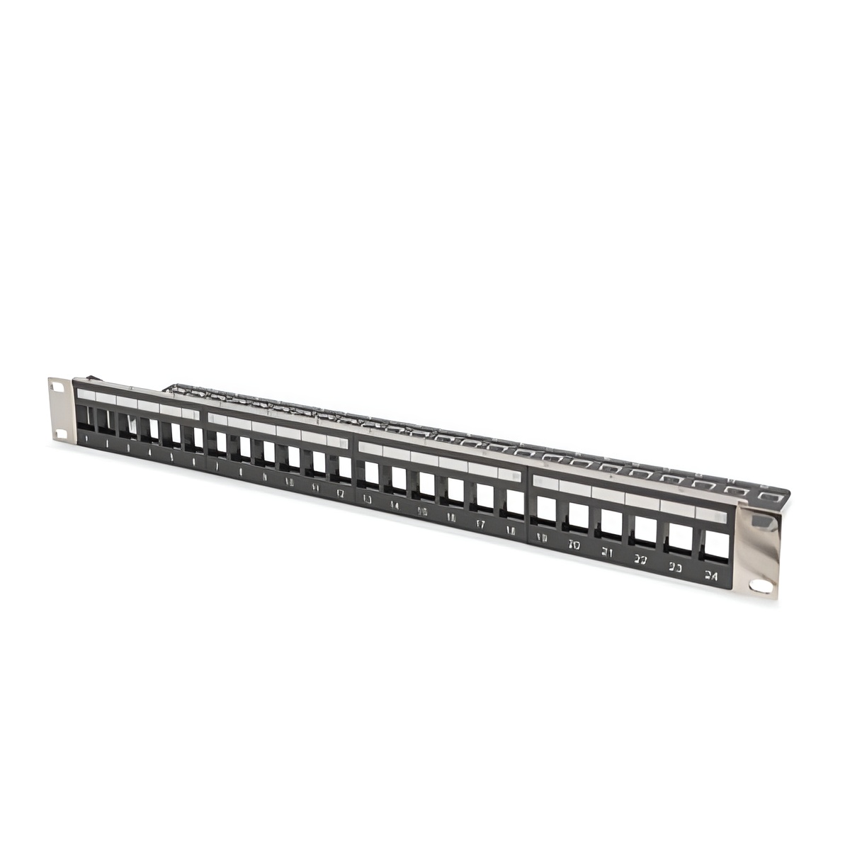 Digitus By Assmann Panel de Conexión LSA Cat 5e 8-puerto Blindado Negro - Fácil Instalación