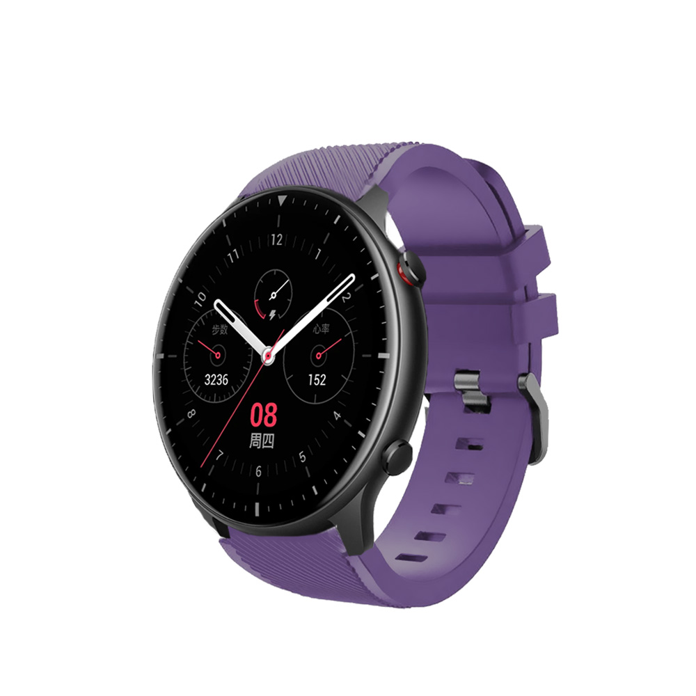Correas de silicona para Amazfit GTR GTR 2 GTR 3 GTR 4 GTR 2e pulseras de colores para reloj inteligente smartwatch, tejido suave impermeable cierre con hebilla