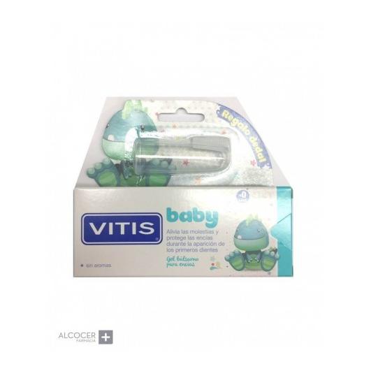 Dentaid VITIS BABY BALSAMO ENCIAS 30 ML + DEDAL - Alivia Molestias - Protege Encías - Aparición Primeros Dientes