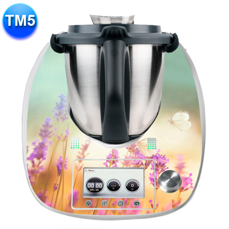 Apcym Vinilo Adhesivo Personalizado para Thermomix TM5 - Lavanda