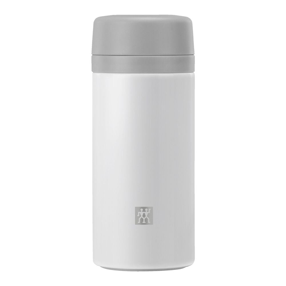 ZWILLING - Botella Térmica, Colador Integrado, Para Té y Agua Infusionada, Aislamiento de Doble Pared, 420 ml, Altura 17,2 cm, Blanco