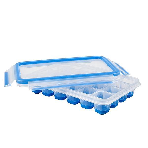 Cubitera Hermética EMSA de 24 Cavidades con Tapa Antiderrame, Fabricada en Alemania, Libre de BPA