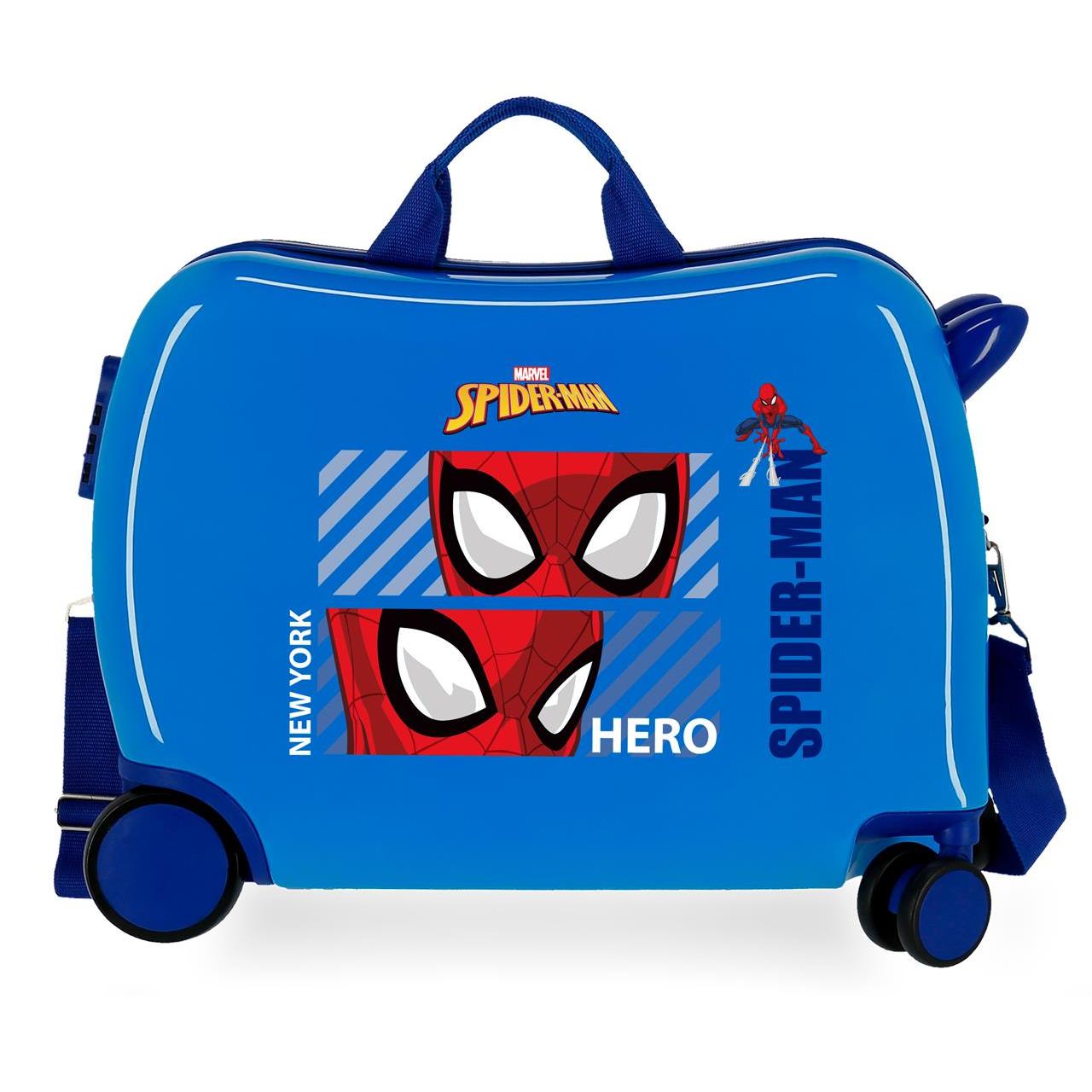 Marvel Spiderman Maleta Correpasillos ABS Rígida Spiderman Hero Azul
