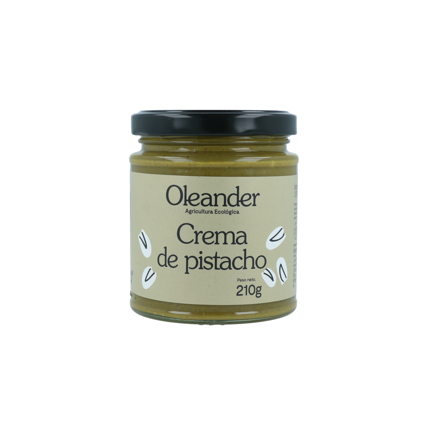 Crema de pistacho vegana Bio Oleander