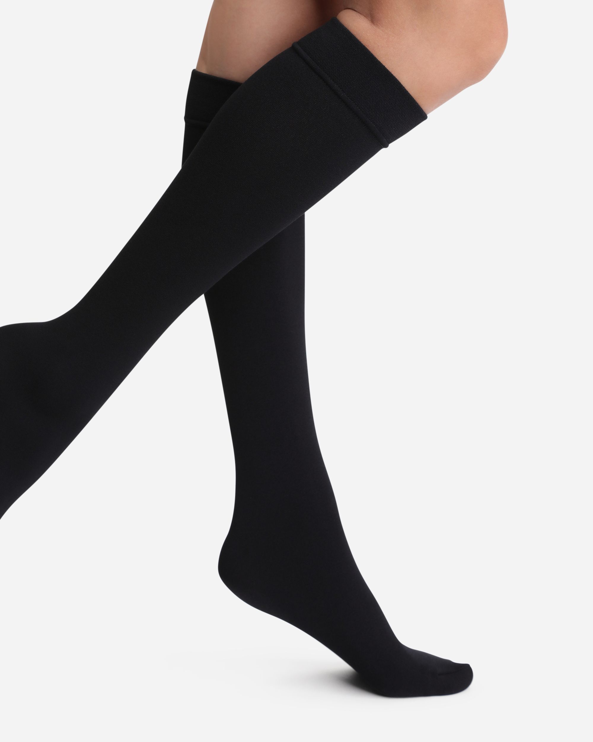 Calcetines altos mujer forro polar térmico
